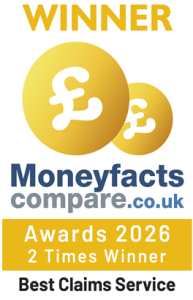 Moneyfacts 2 times best claims service award
